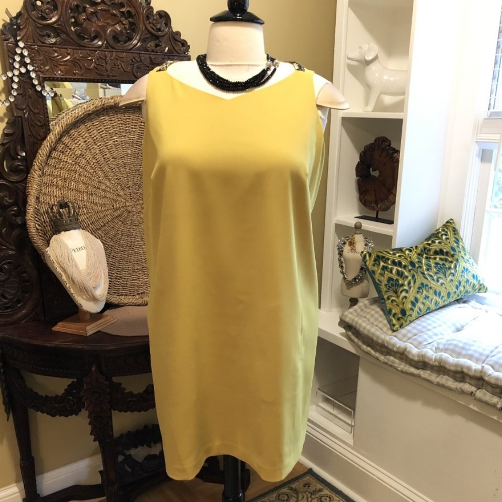 Tahari Woman- NWOT- 22W Golden Pear Dress